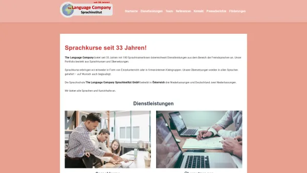 Website Screenshot: The Language Company Sprachinstitut GmbH - www.languagecompany.at - Date: 2023-06-14 10:43:27