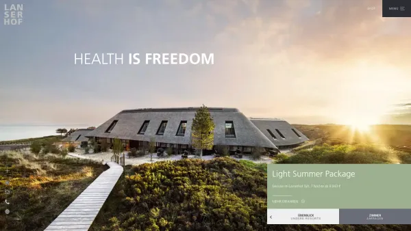 Website Screenshot: Gesundheitszentrum Lanserhof - Lanserhof - Health is freedom - Date: 2023-06-23 12:05:43