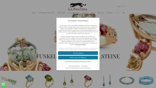 Website Screenshot: La Pantera - Schmuck und Edelsteine Online Shop | La Pantera Juwelier Wien - Date: 2023-06-14 10:46:46