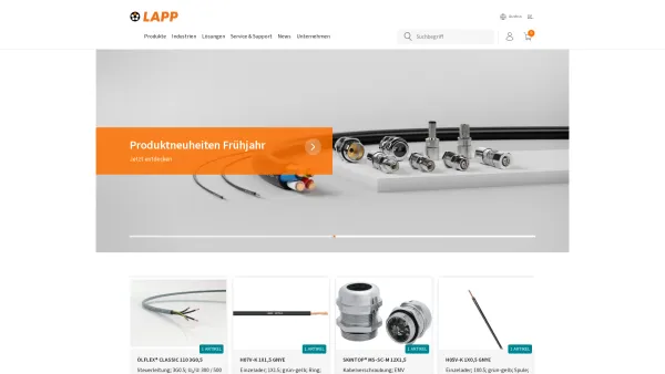 Website Screenshot: LAPP AUSTRIA GmbH - Ihr Partner für Kabel- und Verbindungstechnik | LAPP - Date: 2023-06-15 16:02:34