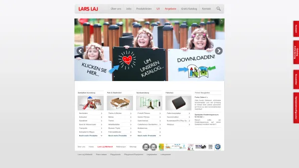 Website Screenshot: Lars LAJ Spielplatzbau Moser - LARS LAJ® Spielplätze & KinderSpielplätze - Date: 2023-06-23 12:05:46