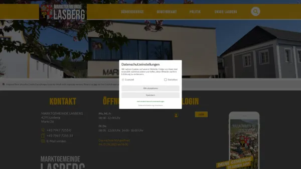 Website Screenshot: Marktgemeinde Lasberg - Lasberg - GEM2GO WEB - Startseite - Date: 2023-06-14 10:43:27