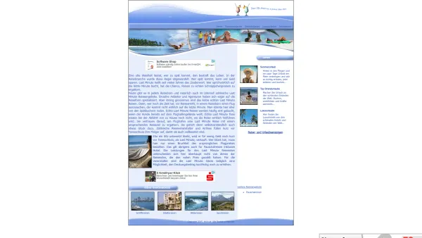 Website Screenshot: Last Minute Reisen online buchen - Last Minute Reisen, Hotel, Urlaub, Flug, Wellness, Ferien, - Date: 2023-06-23 12:05:46