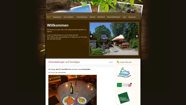 Website Screenshot: Die Latschenhütte der Blockheide - Latschenhuette Eibenstein - Blockheide - Date: 2023-06-23 12:05:46
