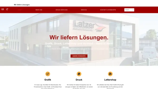 Website Screenshot: Latzer Druck & Logistik GmbH - Latzer Grafik & Druck - Nr.1 für Grafik - Druck - Mailings - Date: 2023-06-15 16:02:34