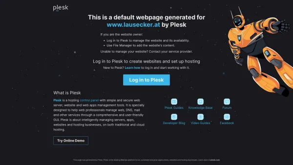 Website Screenshot: Webservice Lausecker - Domain Default page - Date: 2023-06-14 10:43:27