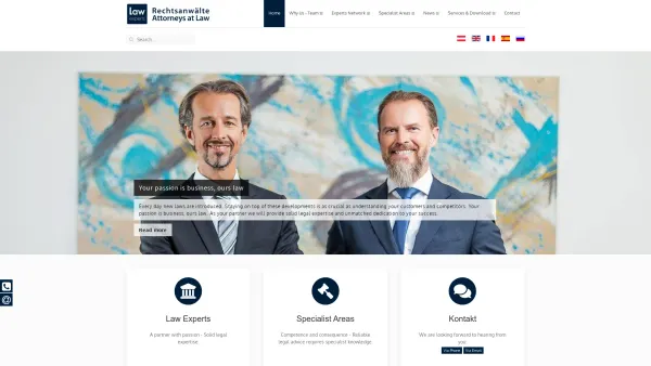 Website Screenshot: Rechtsanwalt Dr. Hannes Wiesflecker, Law Experts - Lawyers Gamsjäger | Wiesflecker - Innsbruck & Vienna | Austria - Attorneys Austria - Date: 2023-06-15 16:02:34