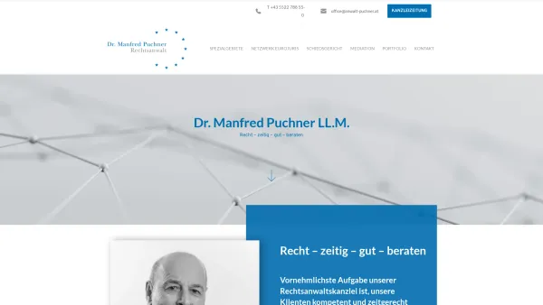 Website Screenshot: bei Kanzlei Dr. Puchner Rechtsanwalt Advokaturbüro - Home - anwalt-puchner.at - Date: 2023-06-23 12:05:49