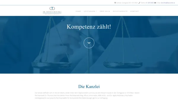 Website Screenshot: Deschka Klein Daum Rechtsanwälte-Partnerschaft - Thomas Deschka - Dr. Thomas Deschka | lawcenter - Date: 2023-06-23 12:05:49