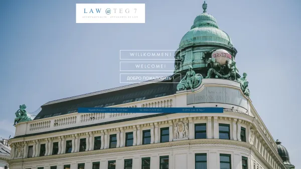 Website Screenshot: Rechtsanwaltskanzlei Mag. Thomas Baar - LAW@TEG7 | Rechtsanwälte - Attorneys at Law - Date: 2023-06-15 16:02:34