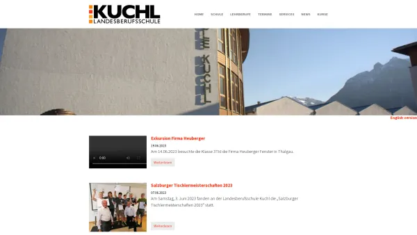 Website Screenshot: Landesberufsschule Kuchl Salzburg Österreich - Kuchl - LBS Kuchl - Date: 2023-06-23 12:05:49