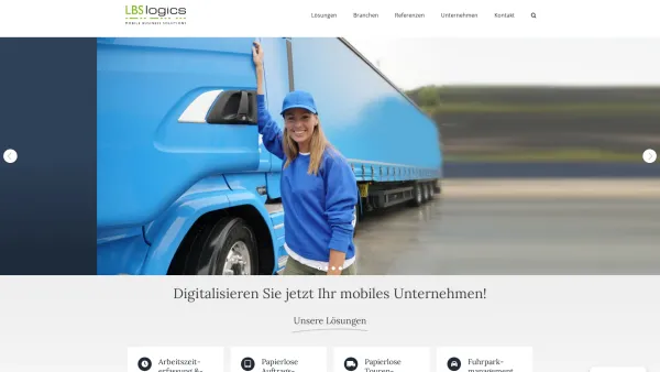 Website Screenshot: LBS logics GmbH - LBS logics – Jetzt Ihr mobiles Unternehmen digitalisieren! - Date: 2023-06-23 12:05:49