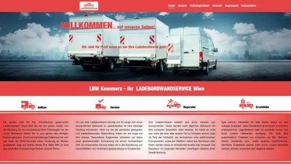 Website Screenshot: LBW Kommerz Prack GesmbH - Home - Date: 2023-06-23 12:05:49