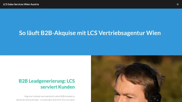 Website Screenshot: LCS Marketing Sales Services Wien (Marketing Vertrieb Agentur Research) - LCS Sales Vertriebsagentur zur Neukundenakquise Wien für Österreich Deutschland - Date: 2023-06-23 12:05:49