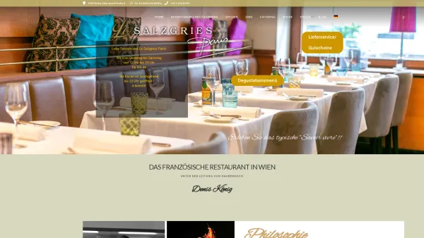 Website Screenshot: Le Salzgries König Gastronomie BetriebsgmbH - Le Salzgries Paris - Das französische Restaurant in Wien - Le Salzgries - Date: 2023-06-15 16:02:34