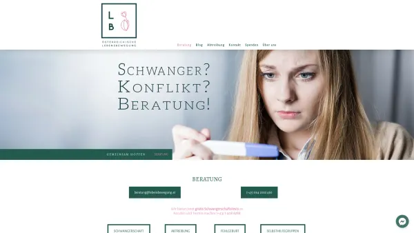 Website Screenshot: Die Österreichische Lebensbewegung - Beratung - österreichische Lebensbewegung - Date: 2023-06-23 12:05:49