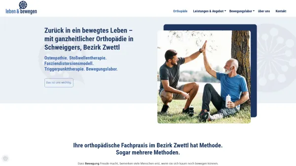 Website Screenshot: Dr. Peter Pointstingl - Die Orthopädie im Bezirk Zwettl | Dr. Peter Poinstingl - Date: 2023-06-26 10:26:30