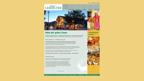 Website Screenshot: Gastronomiebetriebe Lebzelter Altenmarkt Zauchensee Hotel Lebzelter - Altenmarkt - Hotel Lebzelter, ihr Hotel in Altenmarkt-Zauchensee - Date: 2023-06-23 12:05:52