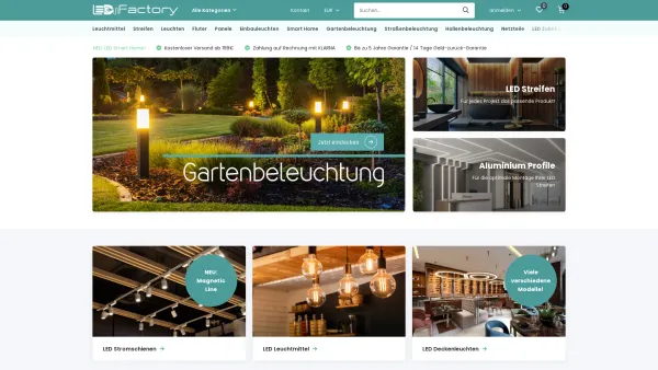 Website Screenshot: LED Factory - Ihr LED Spezialist in Österreich | Wien - LEDFactory - Date: 2023-06-15 16:02:34