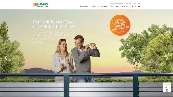 Website Screenshot: Holz Leeb GesmbH. - Balkone und Zäune von Europas Nr. 1 - Leeb Balkone - Date: 2023-06-15 16:02:34