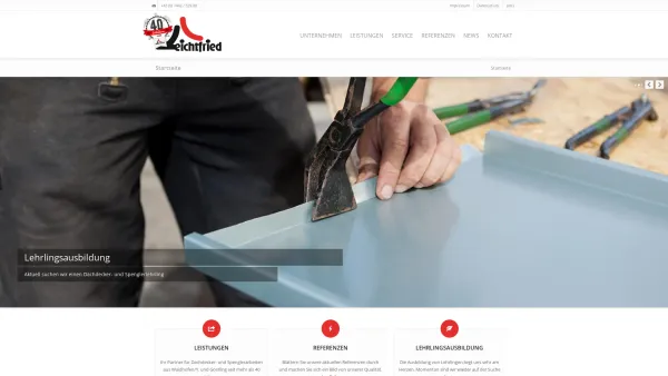 Website Screenshot: Ewald Leichtfried GmbH & Co KG - Startseite | Dachdeckerei & Spenglerei Ewald Leichtfried - Date: 2023-06-23 12:05:55