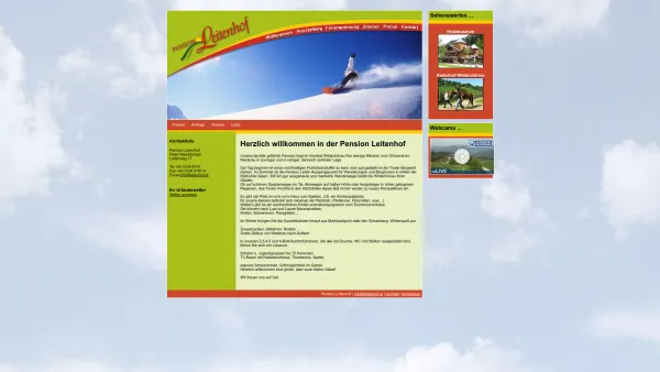 Website Screenshot: Pension Leitenhof Niederau Wildschönau - Pension Leitenhof, Niederau, Wildschönau - Date: 2023-06-23 12:05:55