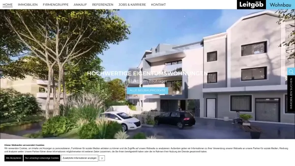 Website Screenshot: Leitgöb Wohnbau - Leitgöb Wohnbau - Neubauprojekte & Immobilien im Land Salzburg - Date: 2023-06-23 12:05:55
