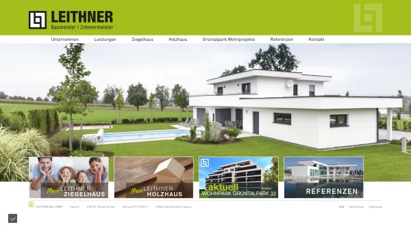 Website Screenshot: Ing. Alfred Leithner Bau GmbH Leithner Bau - Leithner-Bau.at: leithner-bau.at - Date: 2023-06-23 12:05:55