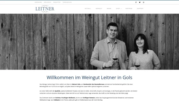 Website Screenshot: Weingut Leitner Gernot - Weingut Leitner Gernot - Pannobile | Gols | Neusiedlersee - Date: 2023-06-23 12:05:55