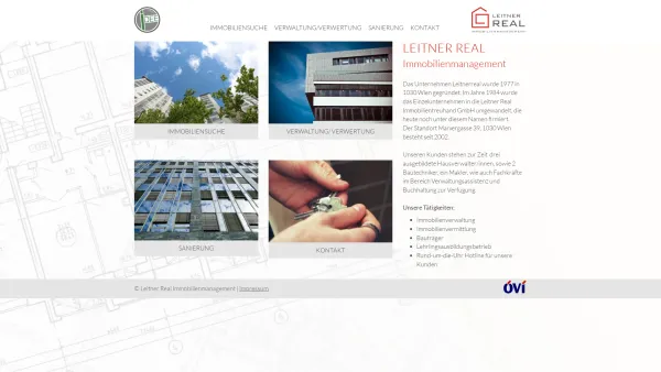 Website Screenshot: www.leitnerreal.at - Leitner Real - Immobiliensuche, Verwaltung, Verwertung, Sanierung - 1030 Wien, Marxergasse 39 - Date: 2023-06-23 12:05:55