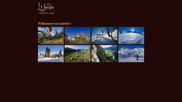 Website Screenshot: Le Jardin - Home - Apartment Lejardin Sölden - Tirol - Austria - Date: 2023-06-23 12:05:55
