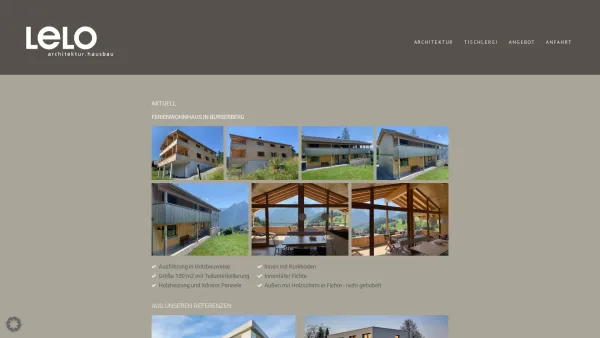 Website Screenshot: LELO hausbau.architektur - Einfamilienhaus in Vorarlberg - Date: 2023-06-23 12:05:55