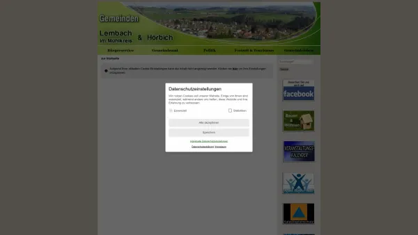 Website Screenshot: Marktgemeinde Lembach Mühlkreis - Lembach/Hörbich - GEM2GO WEB - zur Startseite - Date: 2023-06-23 12:05:55