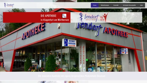 Website Screenshot: Lendorf-Apotheke Mag pharm Michael Paulitsch - Apotheke in Klagenfurt | Lendorf APOTHEKE - Date: 2023-06-23 12:05:55