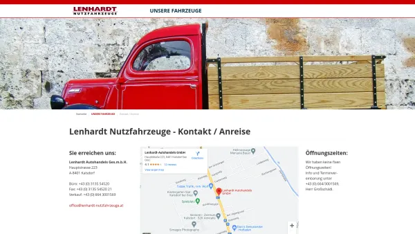 Website Screenshot: Lenhardt Nutzfahrzeuge - Lenhardt Nutzfahrzeuge - Date: 2023-06-23 12:05:55