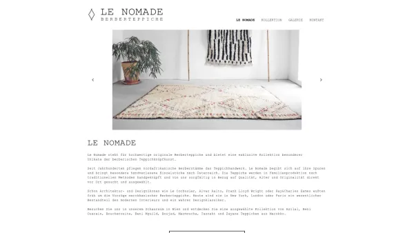 Website Screenshot: Le Nomade - Le Nomade Berberteppiche - lenomade.at - Date: 2023-06-26 10:26:30