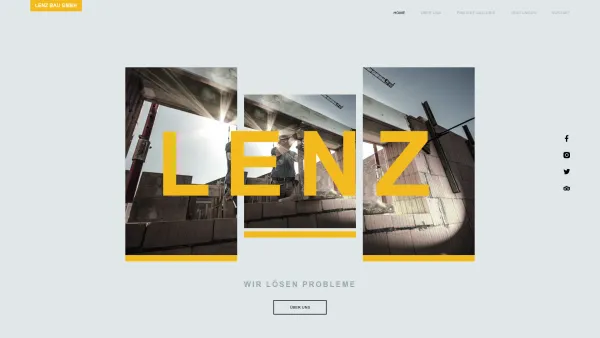 Website Screenshot: LENZ BAU - Home - Lenz Bau GmbH - Date: 2023-06-14 10:43:30