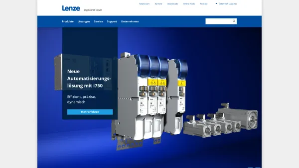 Website Screenshot: Lenze Verbindungstechnik GmbH - Lenze in Österreich - Date: 2023-06-15 16:02:34