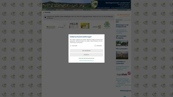 Website Screenshot: Gemeindeamt Leobendorf RiS-Kommunal - Leobendorf - GEM2GO WEB - Startseite - Date: 2023-06-23 12:05:58