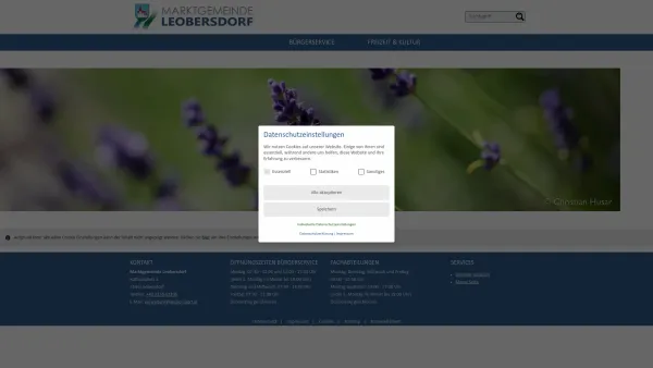 Website Screenshot: Marktgemeinde Leobersdorf online - Marktgemeinde Leobersdorf - Startseite - Date: 2023-06-23 12:05:58