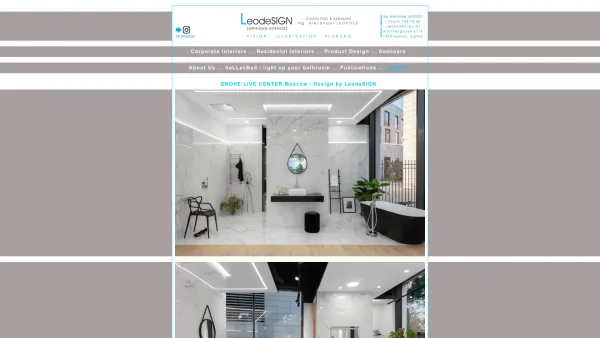 Website Screenshot: LeodeSIGN Design Consulting Ing. Alexander Leopold - LeodeSIGN - CONSULTING & SEMINARS - Date: 2023-06-23 12:05:58