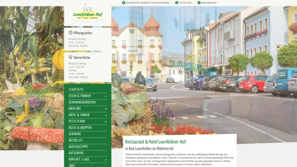 Website Screenshot: Böhmertor * * * * - Startseite - Leonfeldner Hof - Date: 2023-06-14 10:43:30