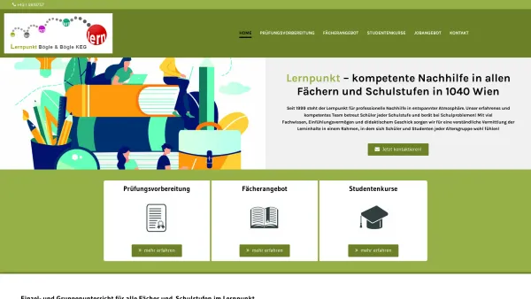 Website Screenshot: Lernpunkt - Home - Lernpunkt Bögle & Bögle KEG - Date: 2023-06-23 12:05:58