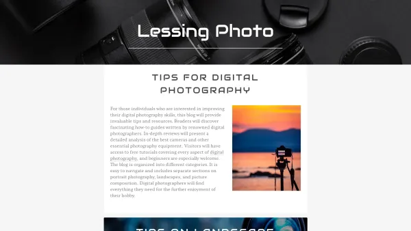 Website Screenshot: Erich Lessing Culture and Fine Arts Archives - Tips For Digital Photography - Lessing Photo - Date: 2023-06-23 12:05:58