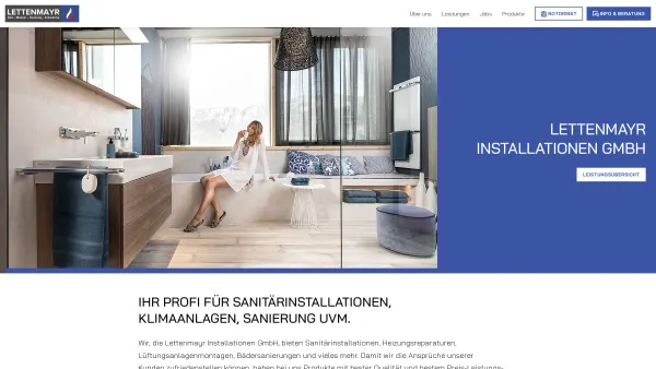 Website Screenshot: Karl Lettenmayr Gas Wasser Heizung Erdwärme - Lettenmayr: Ihr Profi für Sanitärinstallationen in Bad Hall - Date: 2023-06-23 12:06:01