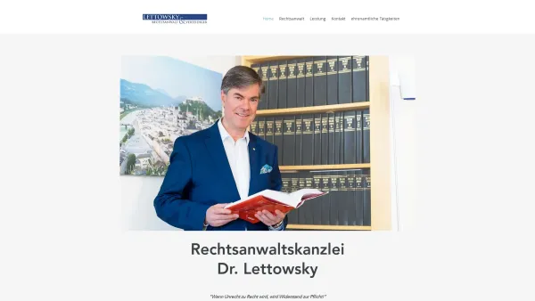 Website Screenshot: Lettowsky Rechtsanwalt Salzburg - Home | Rechtsanwaltskanzlei Dr. Lettowsky - Date: 2023-06-23 12:06:01