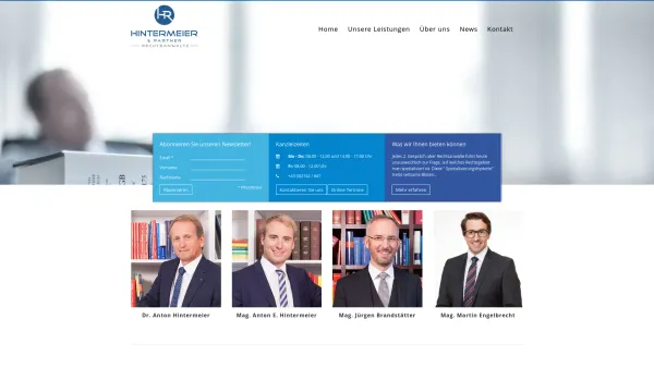 Website Screenshot: Lukesch Hintermeier und Partner Rechtsanwälte GesbR - Date: 2023-06-23 12:06:01