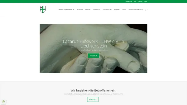 Website Screenshot: Lazarus Hilfswerk Liechtenstein e.V. - Lazarus » Lazarus Hilfswerk LHW e.V. in Liechtenstein - Date: 2023-06-15 16:02:34