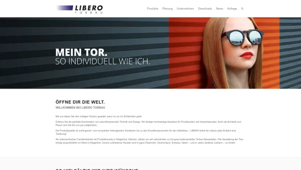 Website Screenshot: Libero Torbau Erdetschnig GmbH - Startseite - LiberoTorbau LiberoTorbau Startseite Startseite - Date: 2023-06-23 12:06:01