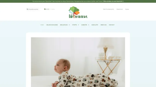 Website Screenshot: Libminna e.U. - Home • Libminna – Stoffe & Bekleidung für Kinder - Date: 2023-06-26 10:26:30